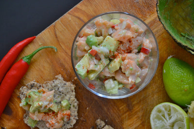 Lohi-ceviche avokadolla
